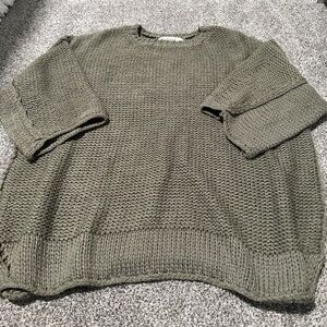 NWT - Oversized Moss Green Sweater